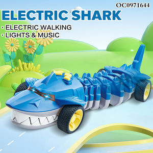 B/O Lập Trình Điện Xe Nhựa Cá Mập Đồ Chơi Trẻ Em Với Âm Thanh Ánh Sáng - Product Image 2