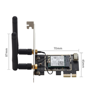 WiFi 7 for 5.4 Internal <b>Wireless</b> PCIe Card 5400Mbps Gaming <b>PC</b> 8K Ready With Heat Stock PCIe <b>Wireless</b> Card - Product Image 5