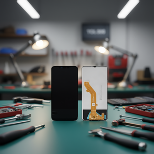 Écran tactile LCD sans cadre TCL 505 Black Service Pack pour téléphones mobiles - Product Image 2