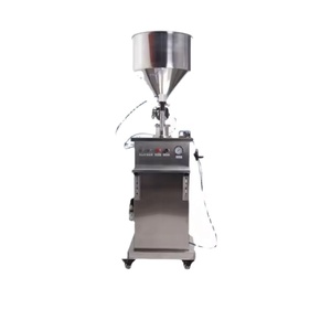 Semi-automatic Pneumatic Vertical Paste Filling Machine High-viscosity Gel Honey Shampoo Quantitative Filling <b>Plastic</b> Bottles - Product Image 3