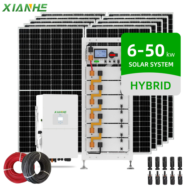 Full Kit Panel Solar System 5000 Watts Hybrid off Grid 30kw 50kw All in One Solar Power Grid System with Battery and Inverter