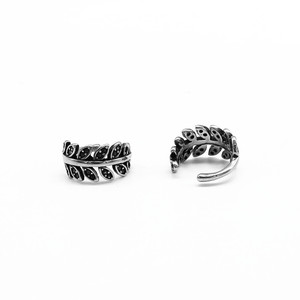 yunnique Fashionable Women's Titanium Steel Leaf <b>Cuff</b> Earrings Imitation Thai <b>Silver</b> Vintage Non Pierced <b>Ear</b> Clips - Product Image 5