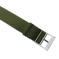 Nouvelle boucle personnalisée bracelet tissé une pièce 18mm 20mm 22mm bracelets de montre Perlon