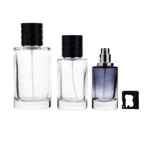 Hot 30ml 50ml 100ml Round Cylinder <b>Perfume</b> <b>Bottle</b> Glass Empty <b>Perfume</b> <b>Bottle</b> With Box Customized Logo - Product Image 1