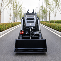 Mini-chargeuse sur chenilles personnalisable, multifonctionnelle, pour l'agriculture, les travaux agricoles et les projets de construction estivaux