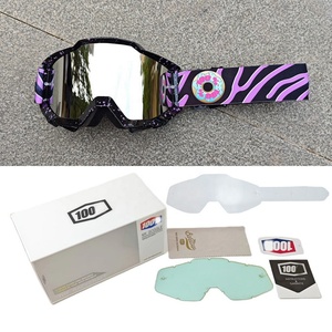 2025 NUEVO Alta calidad <span class=keywords><strong>100</strong></span> Impresión Patrón lindo Casco de <span class=keywords><strong>motocross</strong></span> <span class=keywords><strong>Gafas</strong></span> de montar Deportes al aire libre <span class=keywords><strong>Gafas</strong></span> de motocicleta - Product Image 3