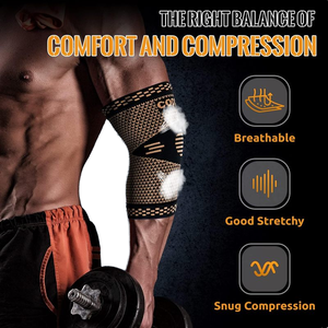 Manchon de compression en cuivre pour coude, attelle de soutien pour haltérophilie, soulagement de la douleur arthritique et tendinite, manchon de sport pour bras - Product Image 5