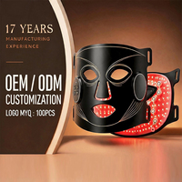 Masque facial LED EMS, 12 zones, microcourant, luminothérapie, masque de beauté pour le visage, 84 LED, 12 électrodes pour les soins de la peau