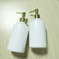 Bouteille de savon en plastique PET de 580 ml avec pulvérisateur à pompe, vide, pour gel douche, lavage des mains, shampoing, soin de la peau