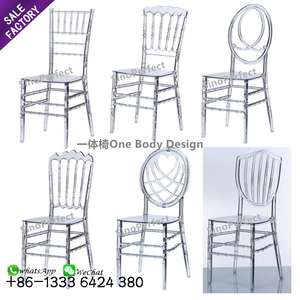 Chaise en cristal transparente en résine acrylique empilable pour événements de mariage et banquets, mobilier de fête en plein air Sino Perfect Furniture - Product Image 6