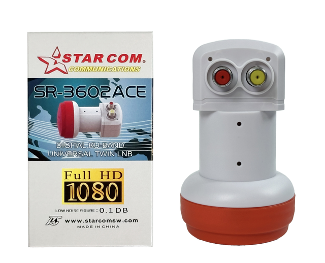 STARCOM 747502 Analog HD Ku Universal Twin LNBF LNB