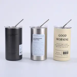 Stainless steel thermos bottle beer mug custom logo coffee cup drink water bottle 20oz tumbler with straw and lid