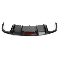 Usine A4 B8 berline S4 diffuseur de pare-chocs arrière en Fiber de carbone Kit de carrosserie de becquet de lèvre de pare-chocs inférieur pour Audi S4 B8 berline 2008-2012