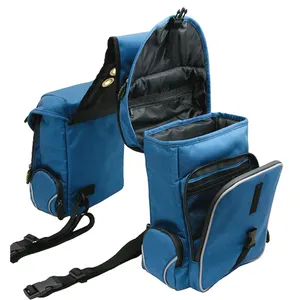 Custom Logo Large Capacity Insulated Padded Back Saddle Bags For Trail Riding Saddle Bags For Horses