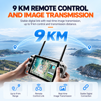 Stasiun Kontrol Darat UAV G30 10.1 Inci 9KM 2.4G 5.8G Dual Band Android 14 Remote Controller dengan Penerima GR03