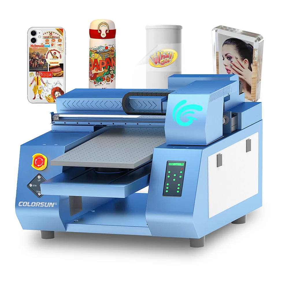 Mini imprimante à jet d'encre numérique UV à plat, carte de crédit, bijoux, 3d, Photo, cristal, UV, Machine pour métal