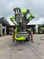 Pompe à béton sur camion Zoomlion 52m, moteur diesel, reconditionnée, modèle 2017, en stock, prête à être expédiée, châssis Benz