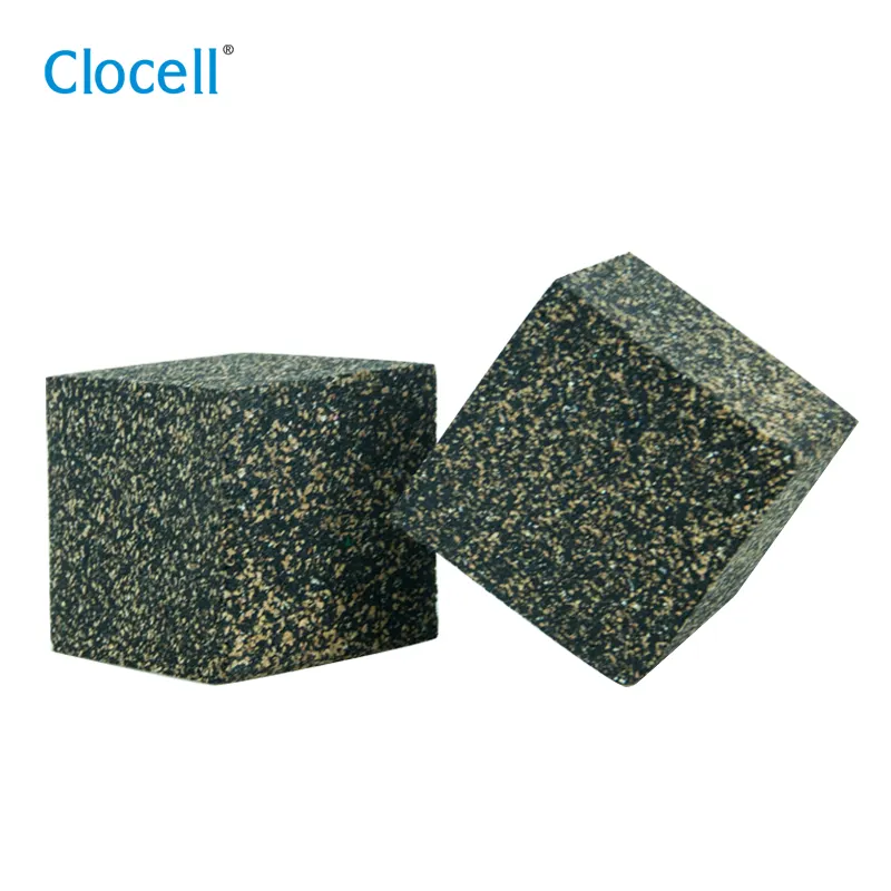 Clocell hotel ktv de cortiça para absorção de choque, isolamento para chão com absorção de choque de 50mm * 50mm * 50mm