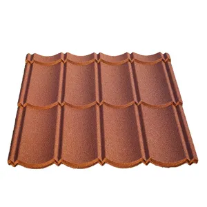 Modern Design Steel Roof Tiles Stone Coated Waterproof Building Material Excellent Lengthened Stone Surface Treatment Low Price