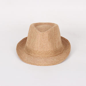 Chapeau haut de forme de couleur unie en lin de style Jazz Hat <span class=keywords><strong>pour</strong></span> hommes et femmes dans un couple de <span class=keywords><strong>pare</strong></span>-<span class=keywords><strong>soleil</strong></span> - Product Image 6