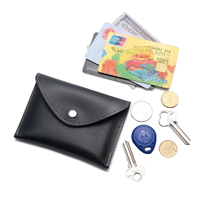 छोटे मुक कस्टम लोगो हॉट सेलिंग स्लिम असली चमड़े के कार्डधारक पर्स कार्ड आस्तीन कार्ड वॉलेट क्रेडिट कार्ड धारक