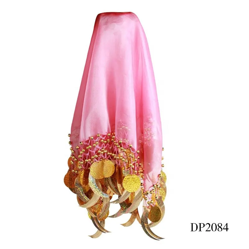 High quality women dance handkerchief sequins bead belly dance headpiece accessories