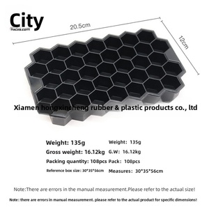 Bandeja de silicona para cubitos de hielo HD-HIM37C de 37 celdas con diseño multicapa superpuesto invertido, fácil de desmoldar - Product Image 2