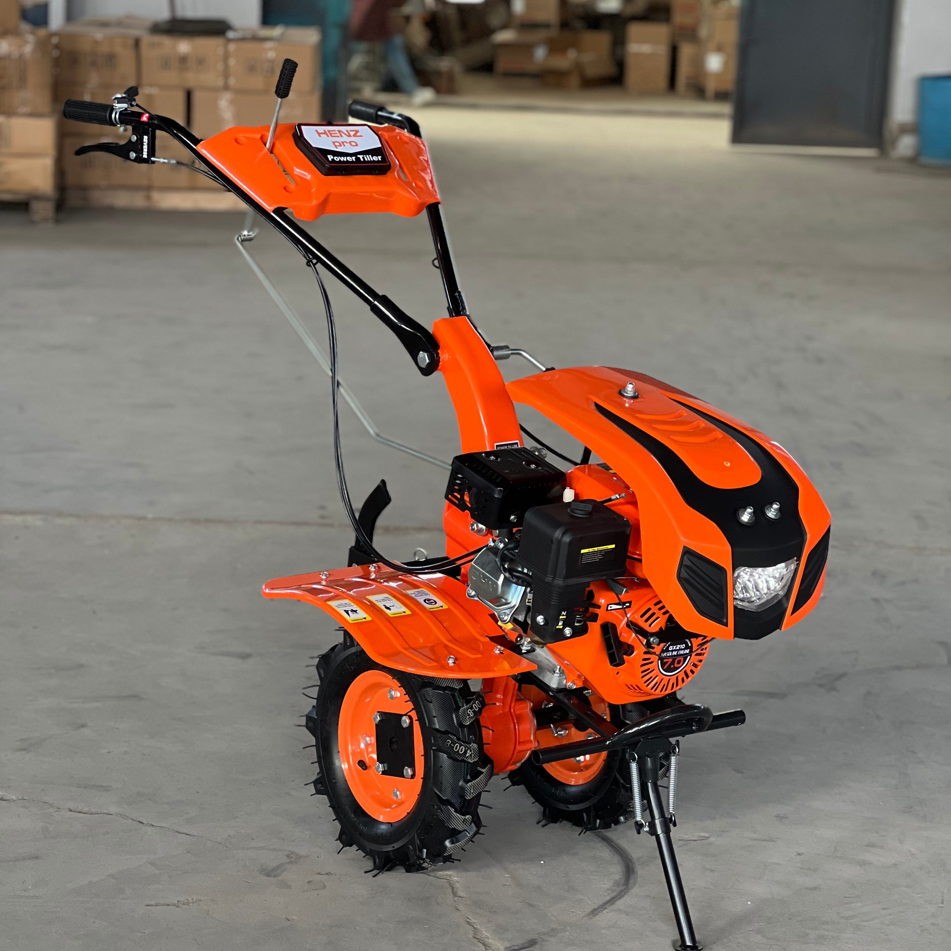 Tiller Power Grass Cutting Machine Gas Powered Tiller Reel Lawn