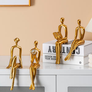 Luz <span class=keywords><strong>de</strong></span> lujo personaje abstracto Oficina hogar inauguración regalos resina nicho arte librería vino gabinete adornos - Product Image 2