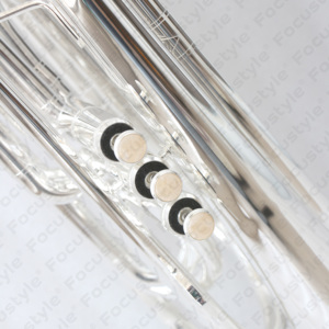 Trombón de Marcha de Latón Plateado <span class=keywords><strong>en</strong></span> Si Bemol con Estuche y Accesorios OEM - ¡Oferta Especial! - Product Image 4