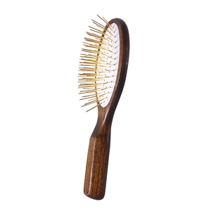 Cepillo de <span class=keywords><strong>madera</strong></span> con púas de metal dorado extendidas, cepillo de cerdas de acero, <span class=keywords><strong>cepillos</strong></span> de masaje con airbag, <span class=keywords><strong>cepillos</strong></span> desenredantes - Product Image 2