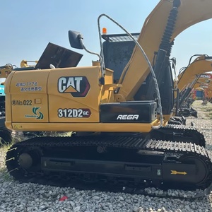 Mini-excavatrice sur chenilles d'occasion Caterpillar CAT312D d'origine japonaise, moteur et pompe, modèle 2018-2022, 12 tonnes, en stock pour vidéo, prix abordable - Product Image 1