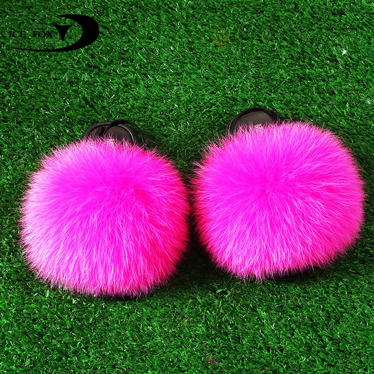 Лидер продаж 2021, оптовая продажа, меховые тапочки для маленьких девочек, розовые Разноцветные детские меховые Тапочки