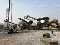 Pabrik Penghancur Granit Mobile 60 TPH dengan Jaw Crusher, Cone Crusher, dan Screen