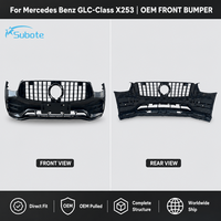 Untuk Mercedes Benz GLC Class X253 Cover Bumper Depan Suku Cadang Bodi Mobil Dengan Grille Sensor PDC dan Lubang Lampu Kabut OE A2538853000