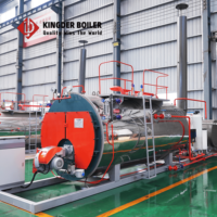 Ketel Uap Industri WNS 0.7-1 ton/jam Efisiensi Tinggi Emisi NOx Rendah Berbahan Bakar Gas Minyak dengan Kontrol PLC untuk Makanan dan Tekstil