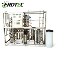 Système d'eau ultrapure 500L/H EDI RO, machine à eau pure à double passage 18,25 MOhm pour l'industrie