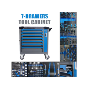 Réparation automobile Boîte à outils à 7 tiroirs Chariot établi Atelier Armoire à roulettes Garage Chariot à outils roulants Coffre à outils - Product Image 4