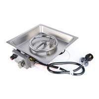 Nouveau kit de brûleur de foyer carré système de combustion au gaz équipement de chauffage extérieur