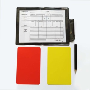 ชุดกรรมการฟุตบอลคังซง ประกอบด้วยนกหวีดเหล็ก ใบเหลือง ใบแดง กระเป๋าหนัง และสมุดบันทึกคะแนน (รุ่น KSE-018A) - Product Image 3