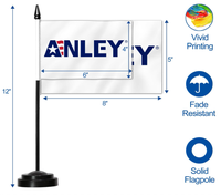 Drapeaux de bureau personnalisés très demandés, mini-drapeaux de bureau internationaux avec base de mât, drapeaux de bureau pour célébrations festives