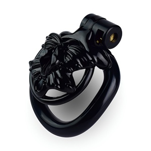 อุปกรณ์ล็อคความบริสุทธิ์ชาย สีดำ ยี่ห้อ FRRK พร้อมเข็มขัด สำหรับ BDSM บอนด์เดจ  ล็อคองคชาต อุปกรณ์ล็อคความบริสุทธิ์ชาย ของเล่นทางเพศสำหรับผู้ใหญ่ 18+ - Product Image 3