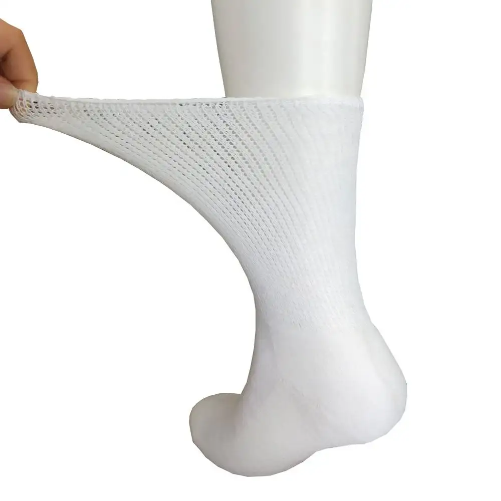 Custom non-binding diabetic comfortable socks unisex cotton bamboo diabetic socks medical for men