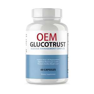 Nueva llegada OEM Venta caliente GLUCOTRUST Cápsulas <span class=keywords><strong>Gluco</strong></span> Trust Suplemento Píldoras Glucosa Suministro oficial de 1 mes - Product Image 1