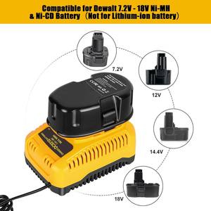 Cargador Rápido DC9310 <span class=keywords><strong>18V</strong></span> 2A de Repuesto para Herramientas Eléctricas <span class=keywords><strong>Dewalt</strong></span>, Batería NiCD/NiMH de 7.2V-<span class=keywords><strong>18V</strong></span>, Cargador de Batería NiMH de <span class=keywords><strong>18V</strong></span> 2A - Product Image 2