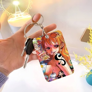 Porta Tessere Anime <span class=keywords><strong>One</strong></span> Piece con Personaggio Nami, Adatto per Carte Bancarie, Tessere di Treno e Autobus, Portafoglio, Porta Badge, Portachiavi - Product Image 4