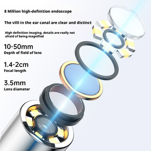 <span class=keywords><strong>Appareil</strong></span> de nettoyage d'<span class=keywords><strong>oreilles</strong></span> intelligent sans fil HD <span class=keywords><strong>pour</strong></span> enfants Piemens avec amplification et construction en acier inoxydable – Vente en gros - Product Image 4