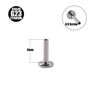 G23 Titanium Labret Bar Parts Internal/Extra Thread Lip Piercing Post Shaft Replacement Accessory Wedding <span class=keywords><strong>Occasion</strong></span> Wholesale - Product Image 6