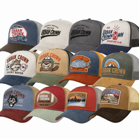 Casquette Trucker en Daim Personnalisée avec Patch Animal Vintage et Dos en Maille Cordonnée, Fermeture Snapback, Vente en Gros, Usine de Gorras