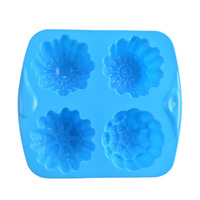 Moule à gâteau en silicone 4 grottes avec outil de cuisson au nouveau design élégant